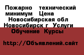 Пожарно - технический минимум › Цена ­ 3 000 - Новосибирская обл., Новосибирск г. Услуги » Обучение. Курсы   